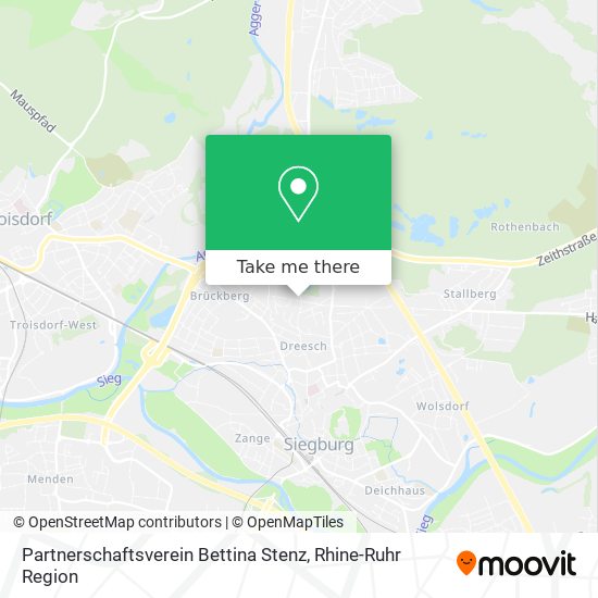 Partnerschaftsverein Bettina Stenz map