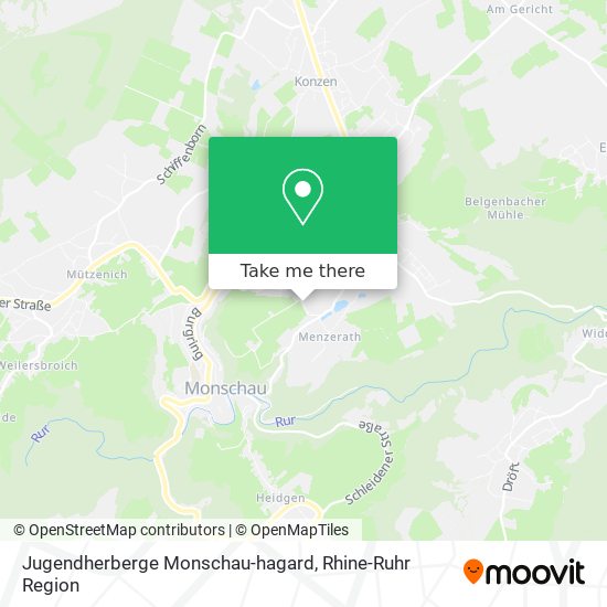 Jugendherberge Monschau-hagard map