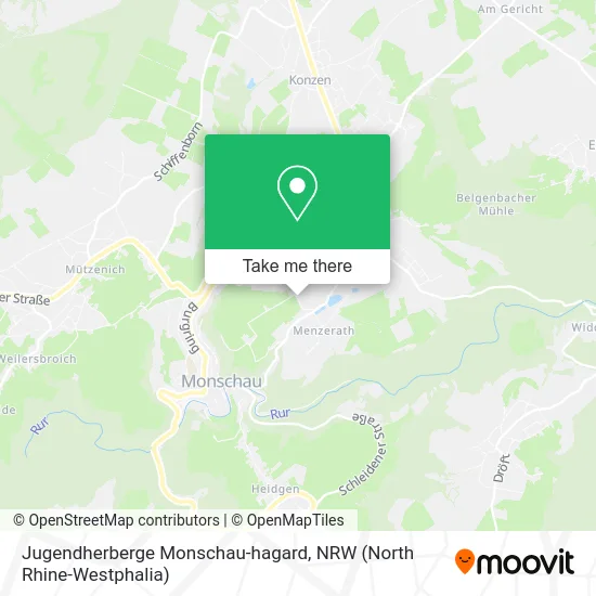 Карта Jugendherberge Monschau-hagard