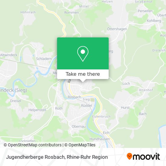 Jugendherberge Rosbach map