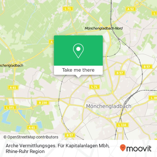 Карта Arche Vermittlungsges. Für Kapitalanlagen Mbh