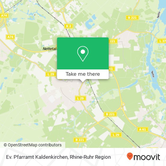 Карта Ev. Pfarramt Kaldenkirchen