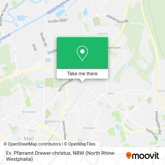 Ev. Pfarramt Drewer-christus map