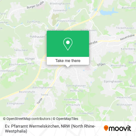 Карта Ev. Pfarramt Wermelskirchen