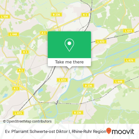 Ev. Pfarramt Schwerte-ost Diktor I map