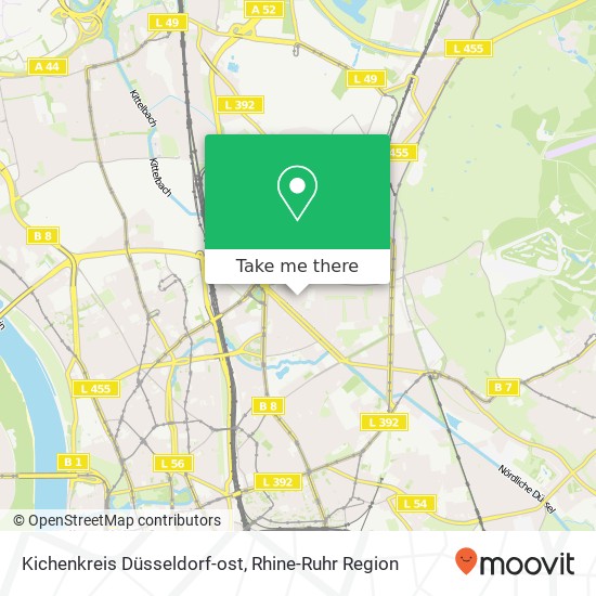 Kichenkreis Düsseldorf-ost map