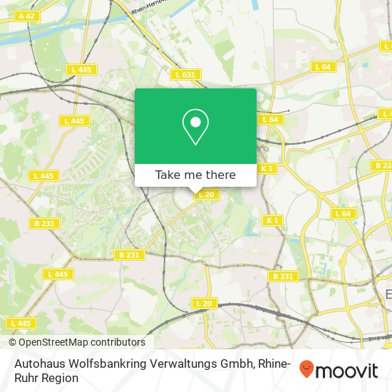 Карта Autohaus Wolfsbankring Verwaltungs Gmbh