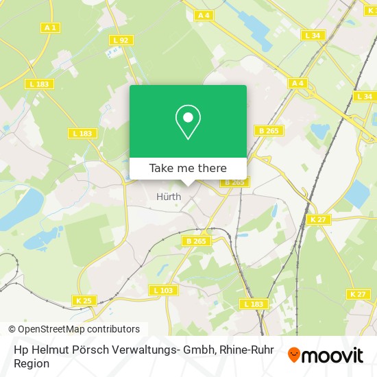 Карта Hp Helmut Pörsch Verwaltungs- Gmbh