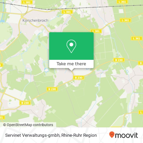 Servinet Verwaltungs-gmbh map