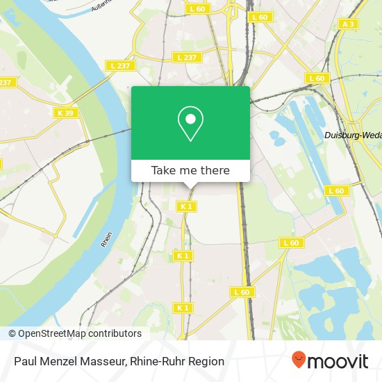 Paul Menzel Masseur map