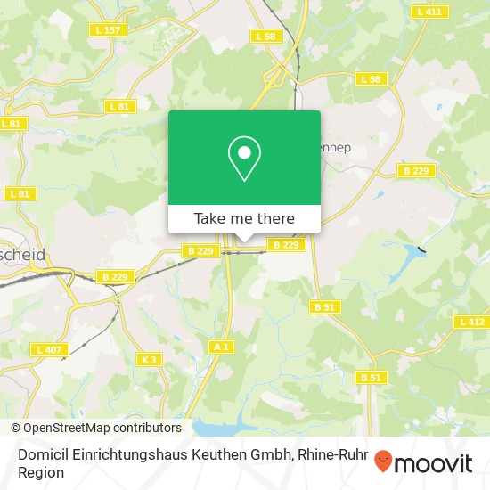 Domicil Einrichtungshaus Keuthen Gmbh map