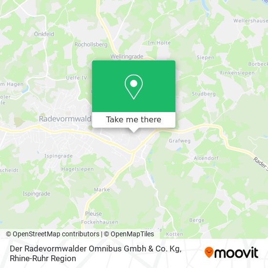 Der Radevormwalder Omnibus Gmbh & Co. Kg map