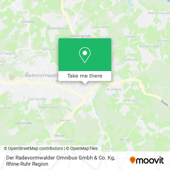 Карта Der Radevormwalder Omnibus Gmbh & Co. Kg