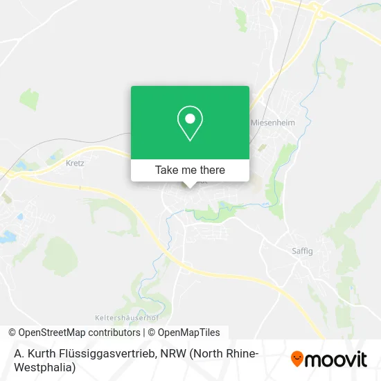 A. Kurth Flüssiggasvertrieb map