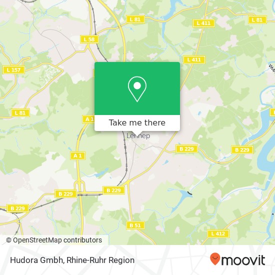 Hudora Gmbh map