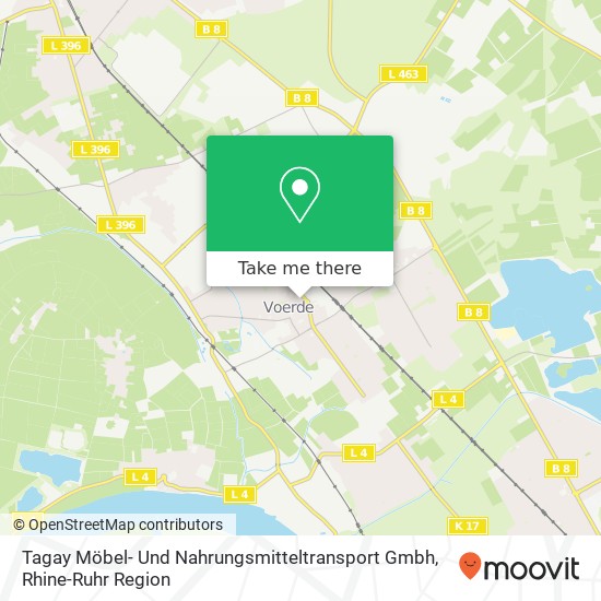 Карта Tagay Möbel- Und Nahrungsmitteltransport Gmbh