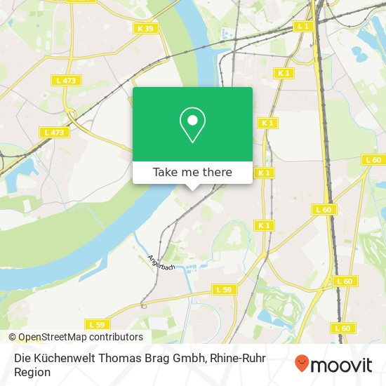 Die Küchenwelt Thomas Brag Gmbh map