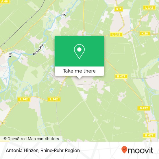 Antonia Hinzen map