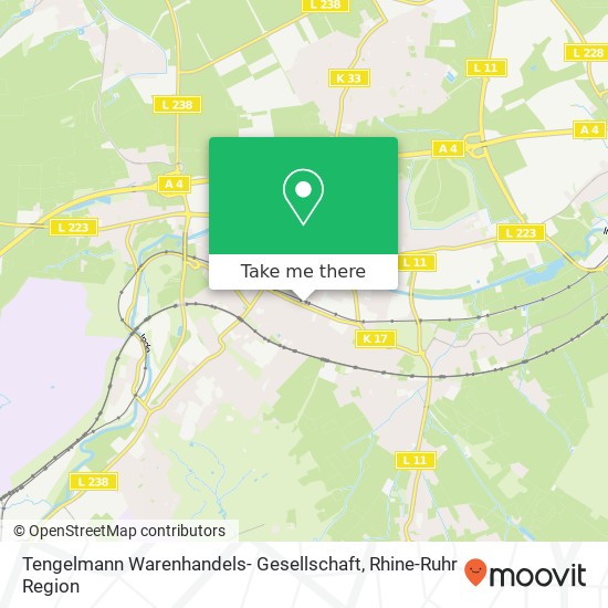 Tengelmann Warenhandels- Gesellschaft map