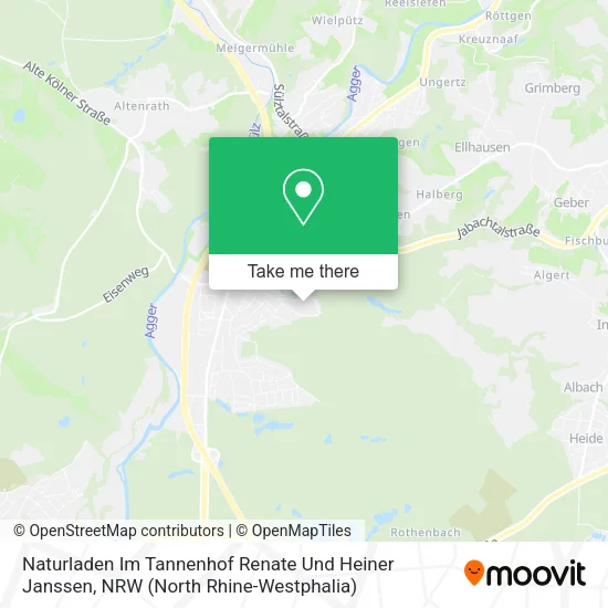 Карта Naturladen Im Tannenhof Renate Und Heiner Janssen