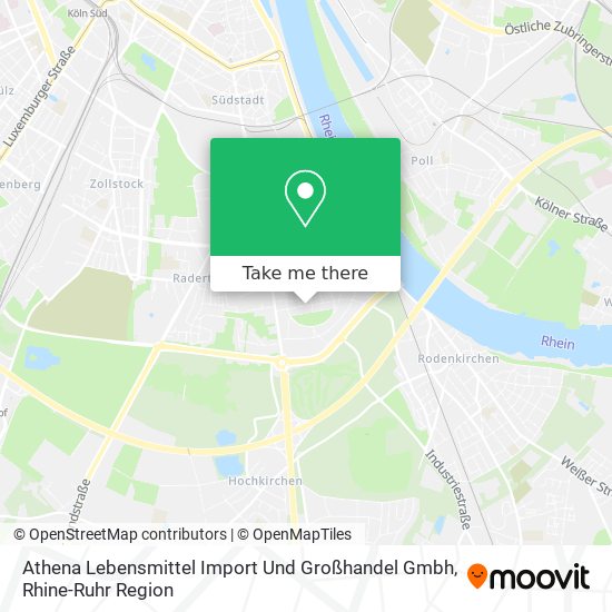 Athena Lebensmittel Import Und Großhandel Gmbh map