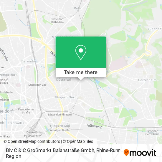 Карта Blv C & C Großmarkt Balanstraße Gmbh