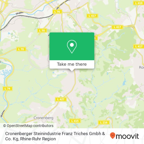 Карта Cronenberger Steinindustrie Franz Triches Gmbh & Co. Kg