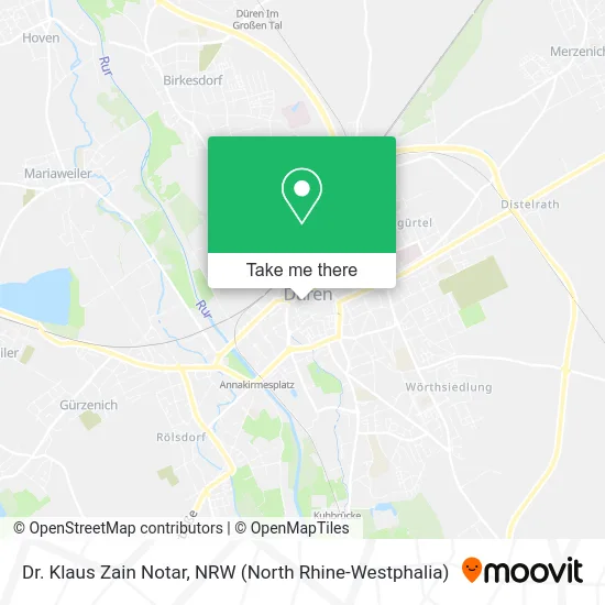 Dr. Klaus Zain Notar map