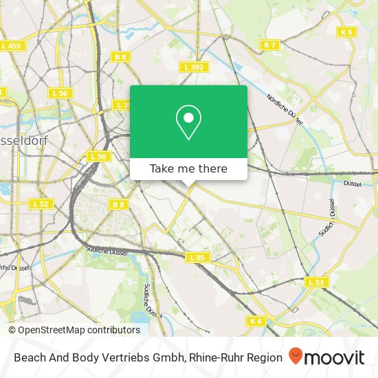 Beach And Body Vertriebs Gmbh map