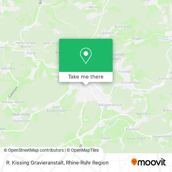 Карта R. Kissing Gravieranstalt