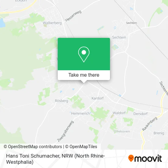 Hans Toni Schumacher map