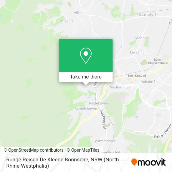 Карта Runge Reisen De Kleene Bönnsche