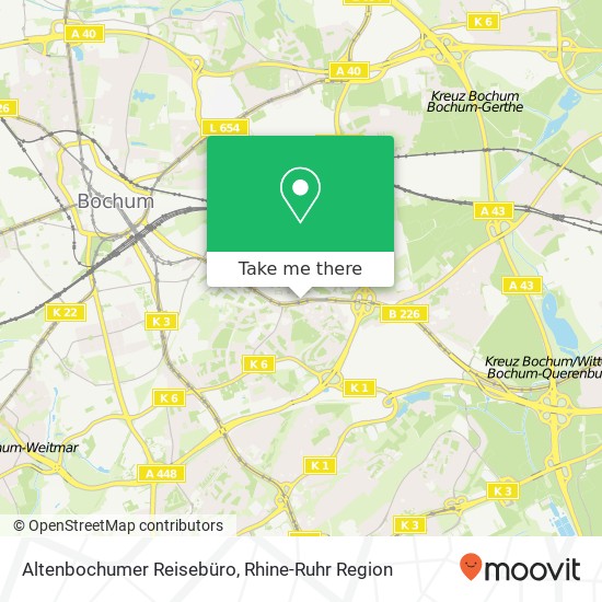 Altenbochumer Reisebüro map