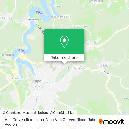 Карта Van Gerven Reisen Inh. Nico Van Gerven