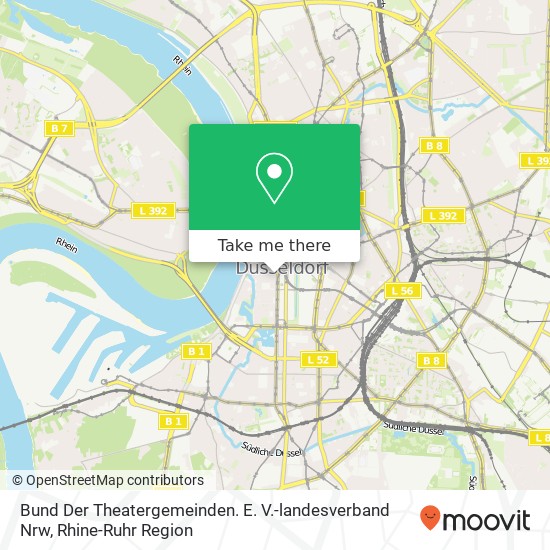 Bund Der Theatergemeinden. E. V.-landesverband Nrw map