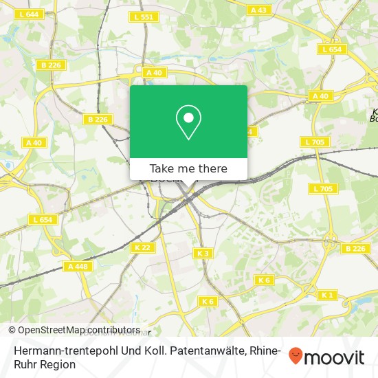 Карта Hermann-trentepohl Und Koll. Patentanwälte