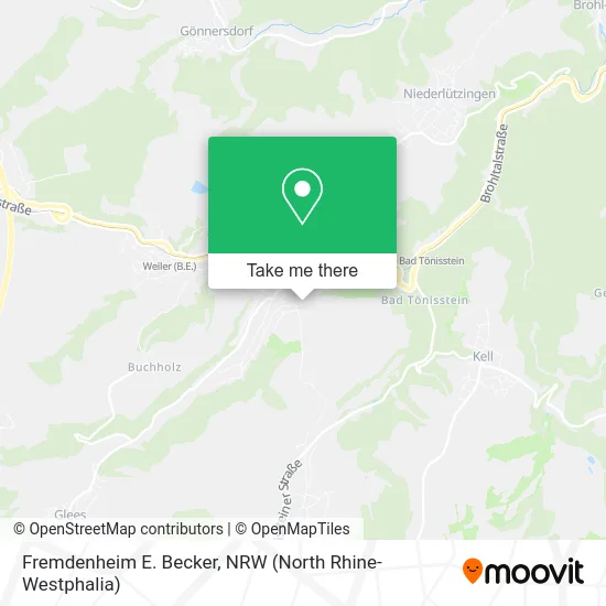 Карта Fremdenheim E. Becker