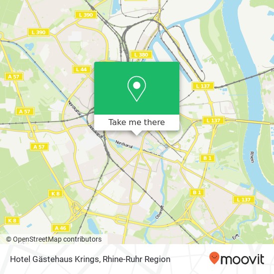 Hotel Gästehaus Krings map