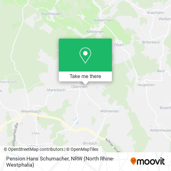 Pension Hans Schumacher map