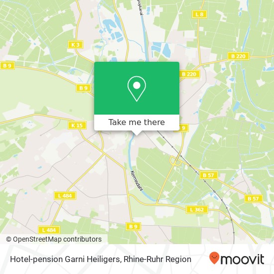 Hotel-pension Garni Heiligers map