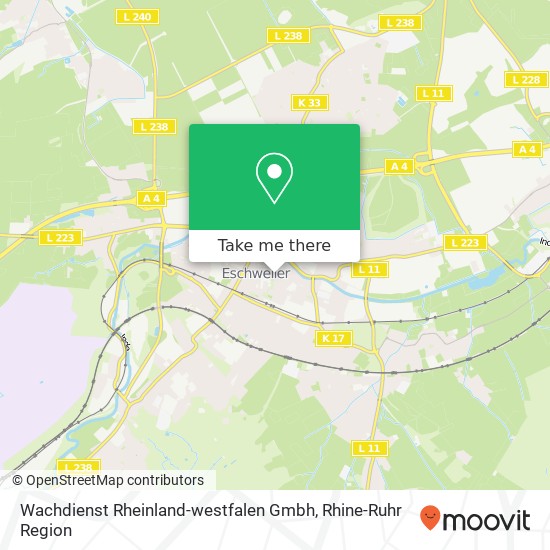 Карта Wachdienst Rheinland-westfalen Gmbh