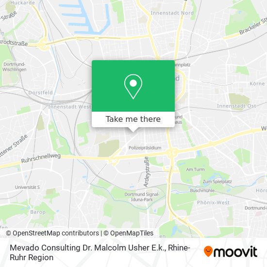 Mevado Consulting Dr. Malcolm Usher E.k. map