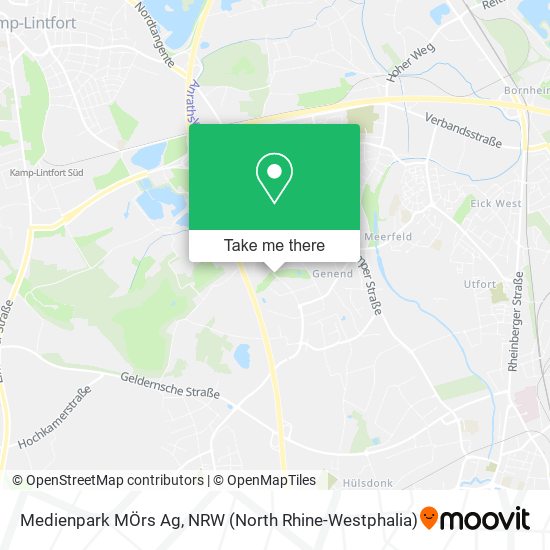 Medienpark MÖrs Ag map
