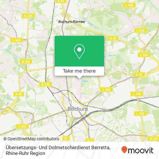 Übersetzungs- Und Dolmetscherdienst Berretta map