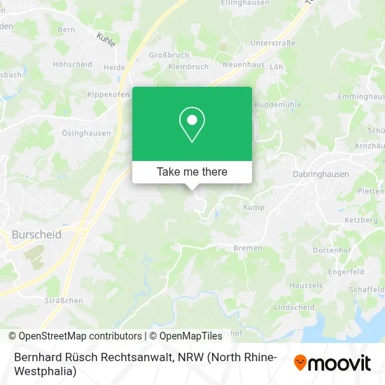 Bernhard Rüsch Rechtsanwalt map