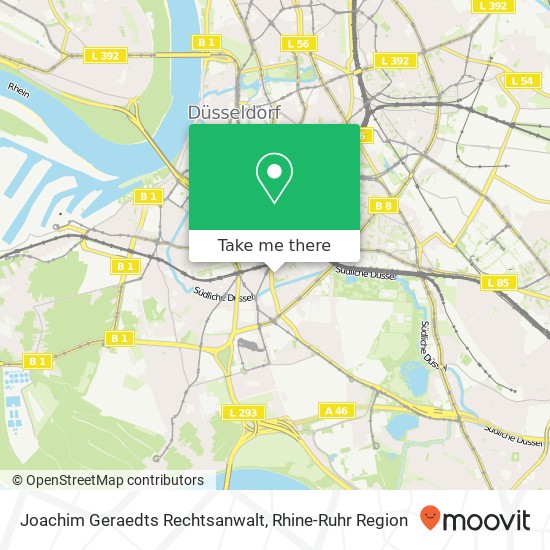 Joachim Geraedts Rechtsanwalt map