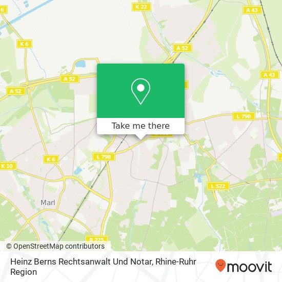 Heinz Berns Rechtsanwalt Und Notar map