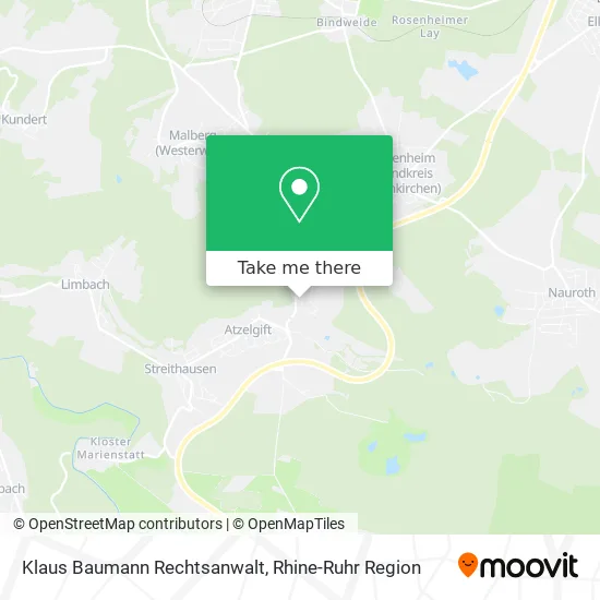 Карта Klaus Baumann Rechtsanwalt