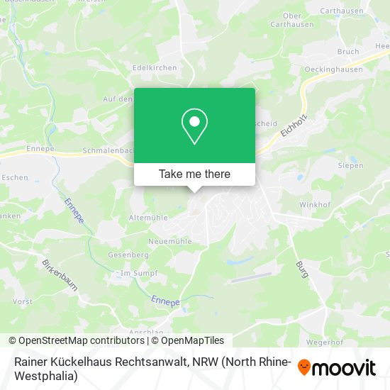 Rainer Kückelhaus Rechtsanwalt map
