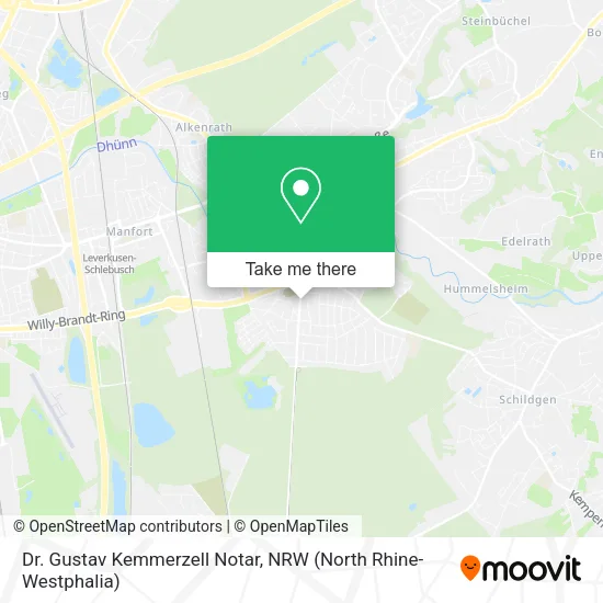 Карта Dr. Gustav Kemmerzell Notar
